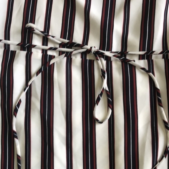 𝅺LULUS sleeveless striped wrap long shirt tunic sz XL - Picture 5 of 11